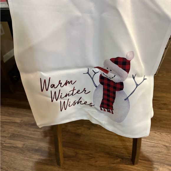 🎄 Warm Winter Wishes 72”‎ Table Runner – Snowman Design, Holiday Decor - Picture 2 of 2